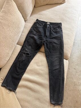 Citizens Of Humanity Black Distressed Skinny Jeans